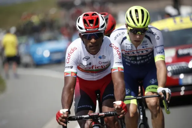 Eritrea"s Natnael Berhane of Cofidis Solutions Credits team