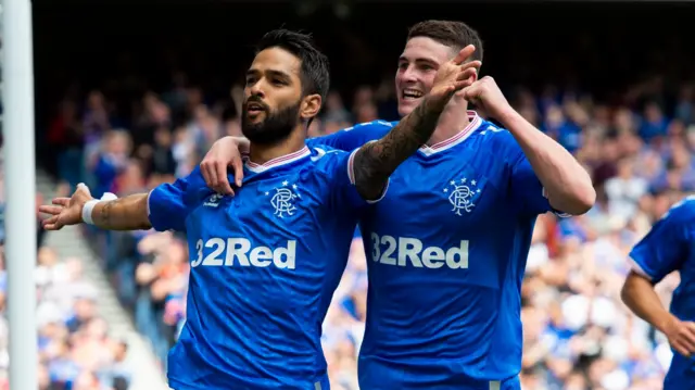 Daniel Candeias scored in Rangers 5-0 friendly win over Oxford on Sunday