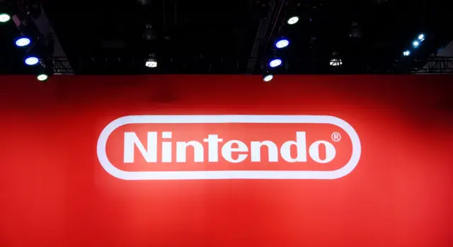 : View of Nintendo signage during the 2019 E3 Gaming Convention at the Los Angeles Convention Center on June 13, 2019 in Los Angeles, California