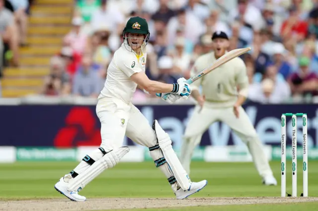 Steve Smith in action