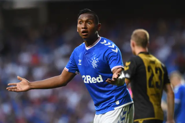 Rangers striker Alfredo Morelos