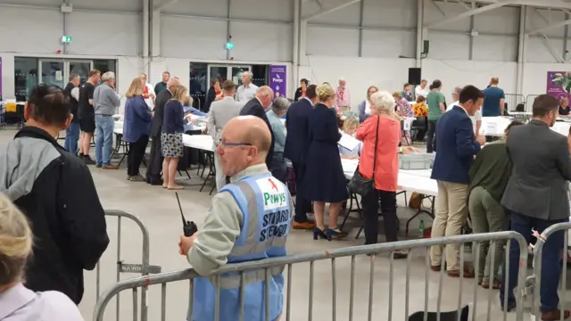 Brecon and Radnorshire by-election count