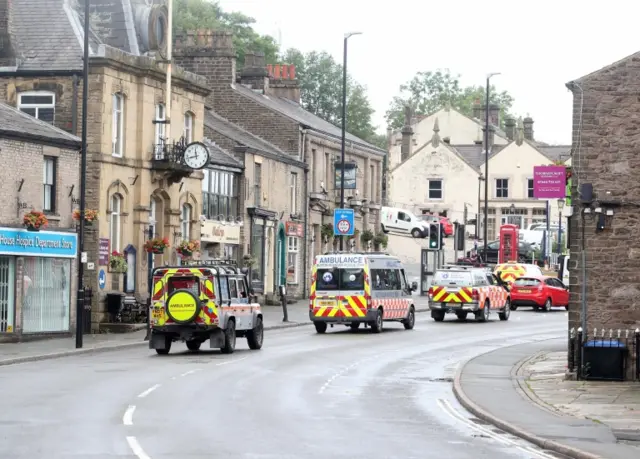 Emergency services in the village of Whaley Bridge