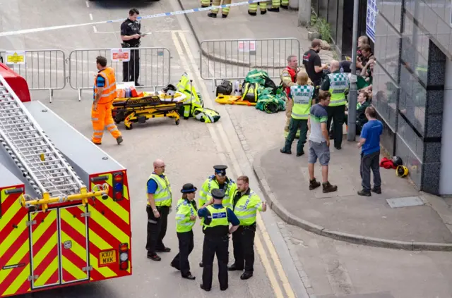 Scaffolding collapse