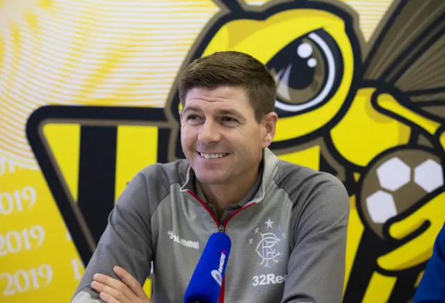 Rangers manager Steven Gerrard