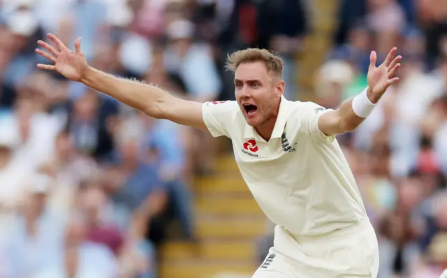 Stuart Broad appeals