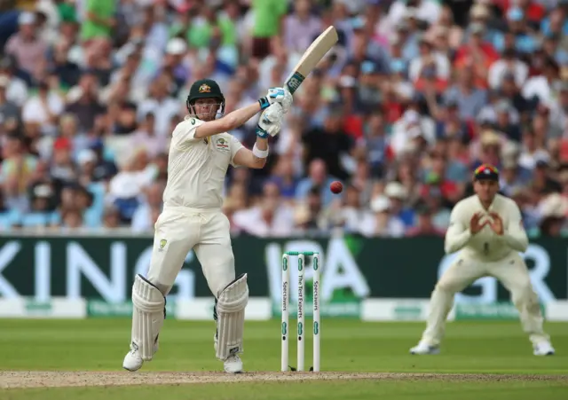 Steve Smith in action
