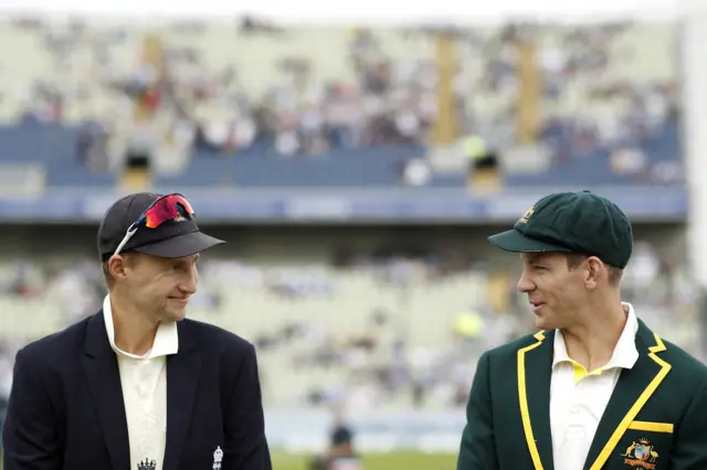 Joe Root and Tim Paine