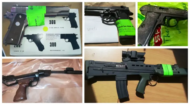 Guns that have been handed in