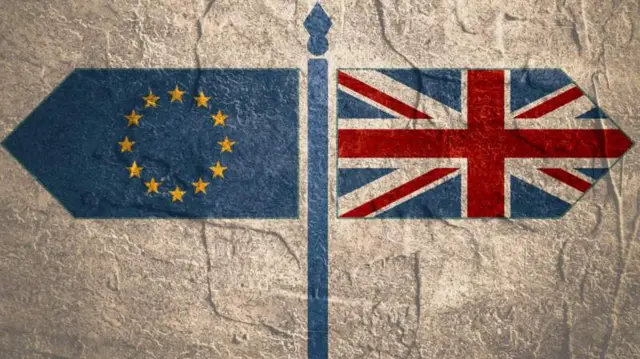 eu and uk flag