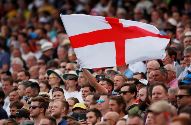England fans with flag