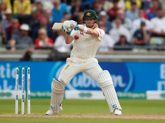 Steve Smith in action