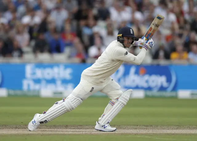 Jason Roy of England bats during Day One of the 1st Specsavers Ashes Test between England and Australia at Edgbaston