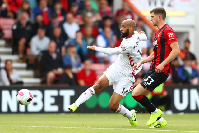 David McGoldrick shoots