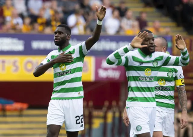 Celtic scored five goals at Fir Park today