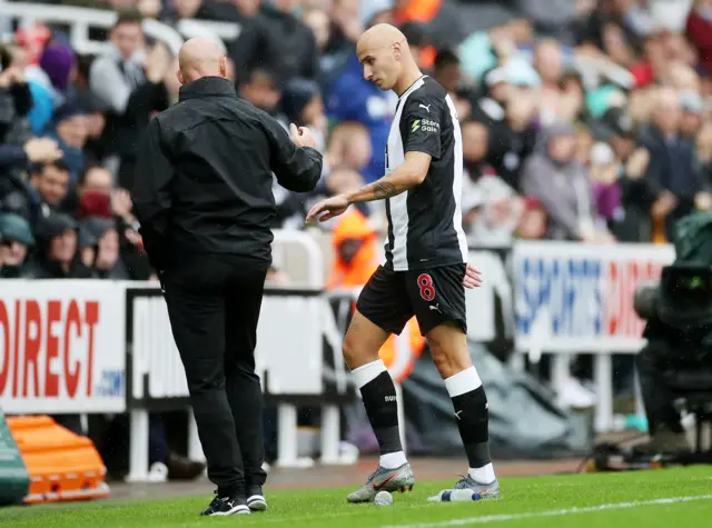 Newcastle United's Jonjo Shelvey