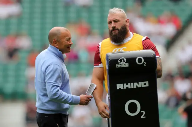 Eddie Jones and Joe Marler