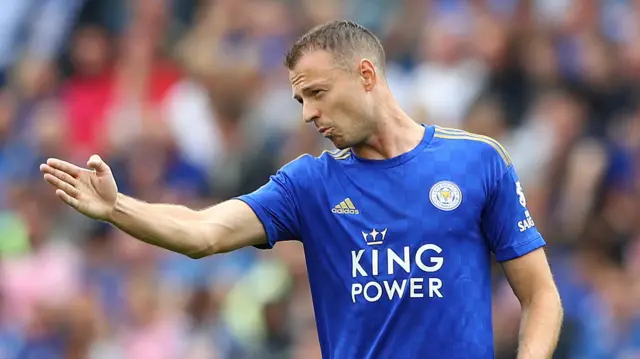 Jonny Evans of Leicester City