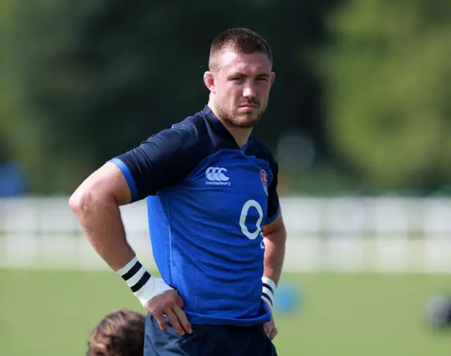 Mike Brown during England's training camp in Italy