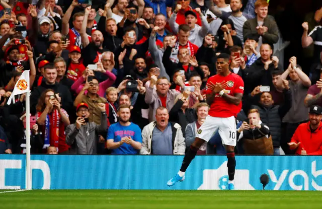 Marcus Rashford celebration