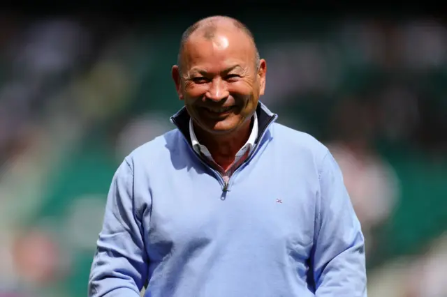 Eddie Jones smiles