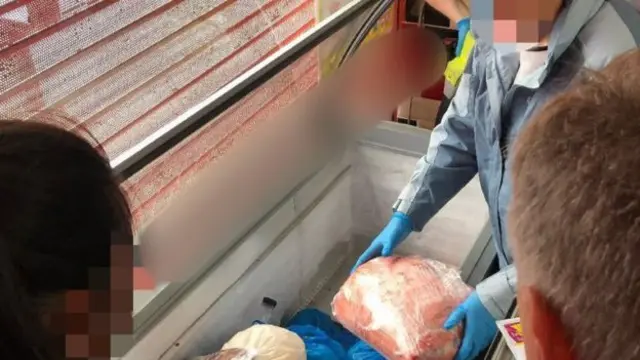 Sheep meat found in a freezer during weekend raids