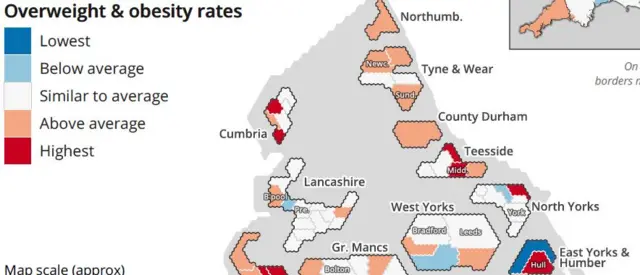 Statistics map of UK