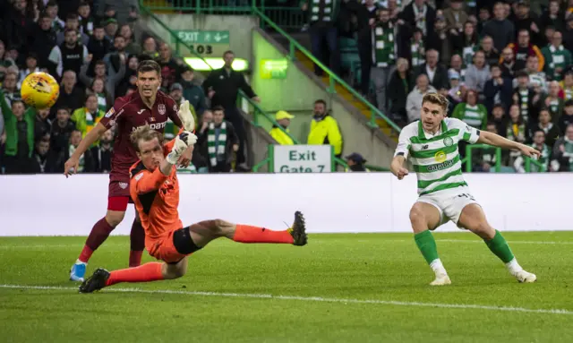 James Forrest scores for Celtic