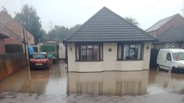 Flooded home in Mountsorrel