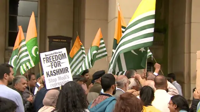 Protests in Birmingham over Kashmir on Saturday