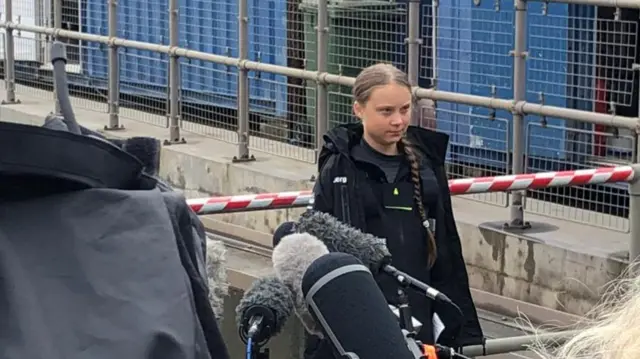 Greta Thunberg in Plymouth