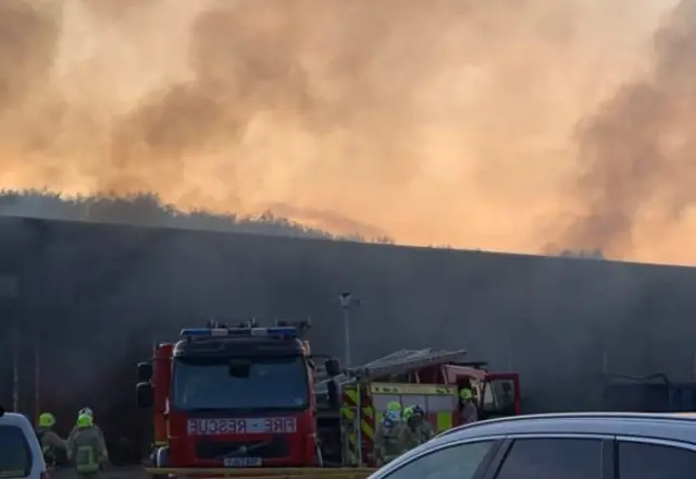 Brompton on Swale fire