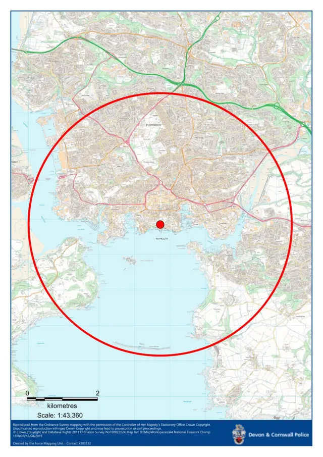 map of Plymouth