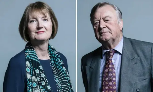 Harriet Harman and Ken Clarke