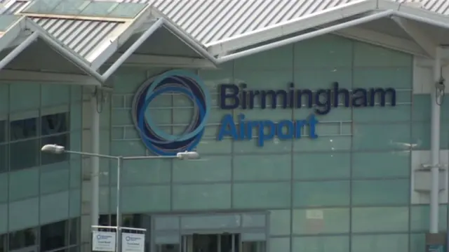 Outside of Birmingham Airport