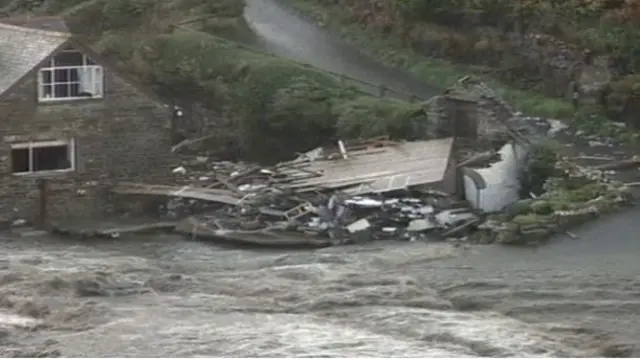 Boscastle flood