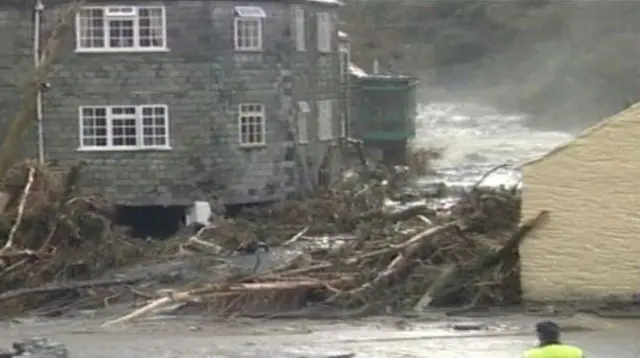 Boscastle flood
