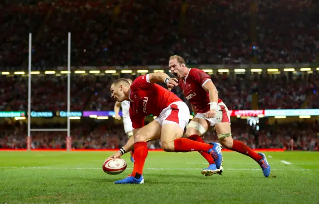 George North and Alun Wyn Jones