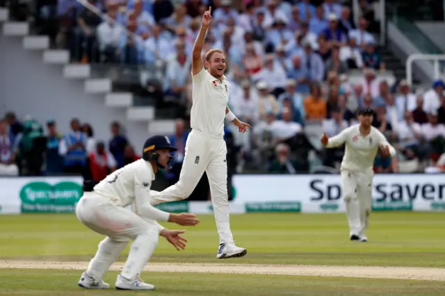 England's Stuart Broad