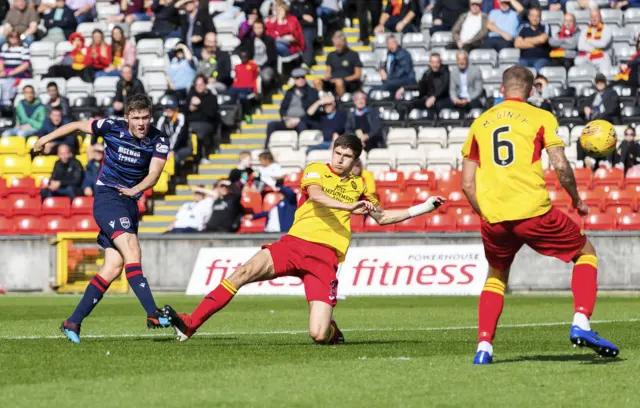 Blair Spittal scored for Ross County on the hour mark