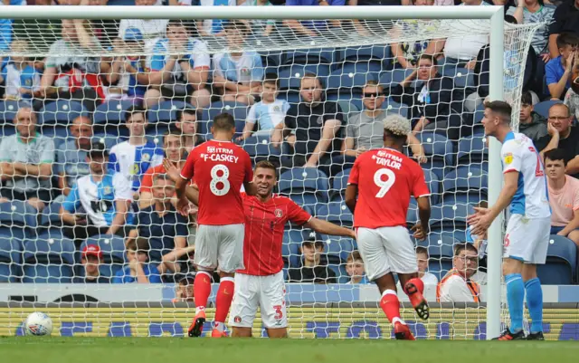 Ben Purrington celebrates