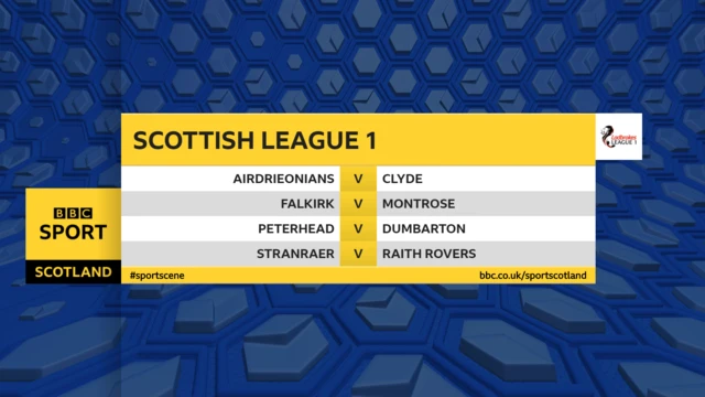 Scottish League One fixtures