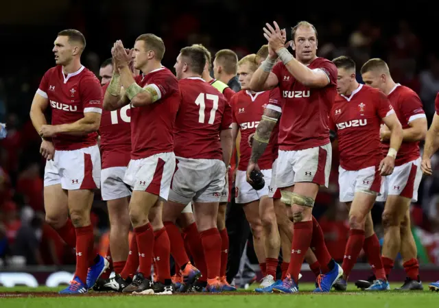 Wales celebrate