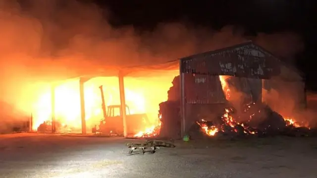 barn fire