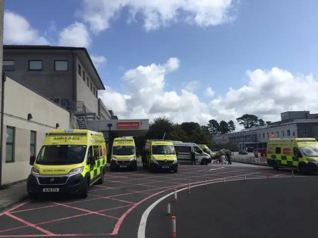 Ambulances at hospital