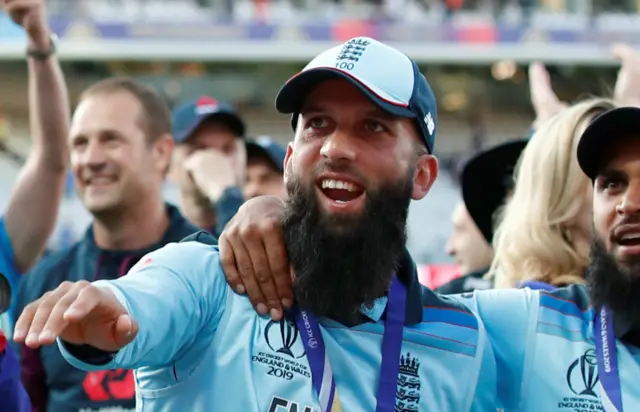 Moeen Ali was part of England's World Cup winning squad