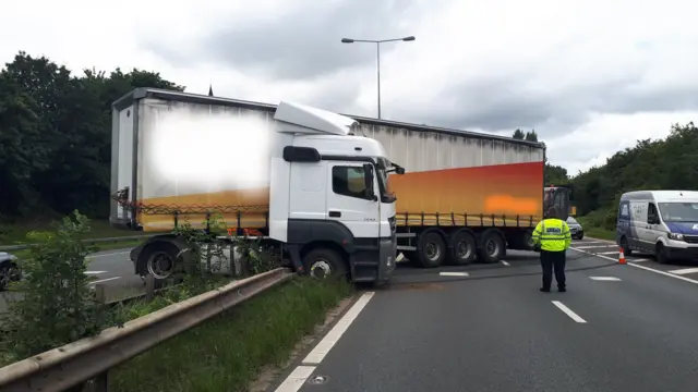 Lorry crash