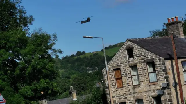 Chinook in Whaley Bridge