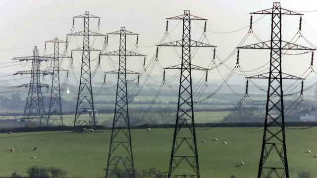 Electricity pylons