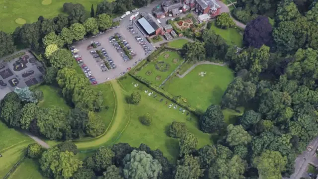 Bantock Park showing current car park and neighbouring area planned for over-spill